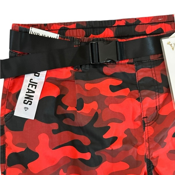 Y2K V.I.P. Juniors Size 19/20 Camo Military Cargo Pocket Jogger Pants NWT - Picture 8 of 17